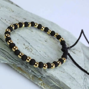 Pulsera Dorada y Negra